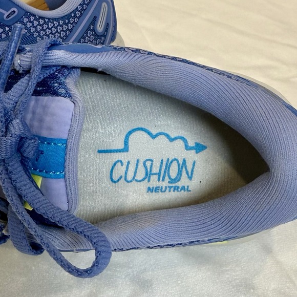 Brooks Women's 7 Ghost 14 Running Shoes Sneakers in Blue Ocean Oyster EUC - Picture 6 of 8